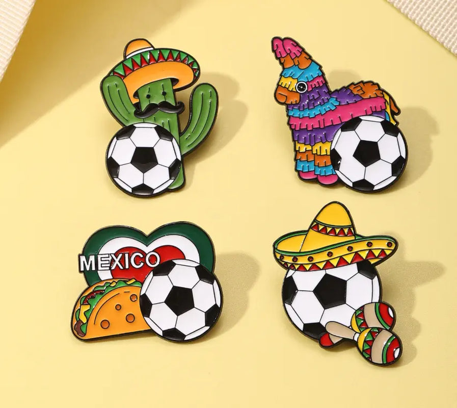 2026 Edition Specialty Pins - Historical - Timeless Collectors Item - Premium Weighted Zinc Alloy，North America Soccer Pin – 2026 World Cup Souvenir, Zinc Alloy Badge, Gift for Soccer Fans,Summerwins
